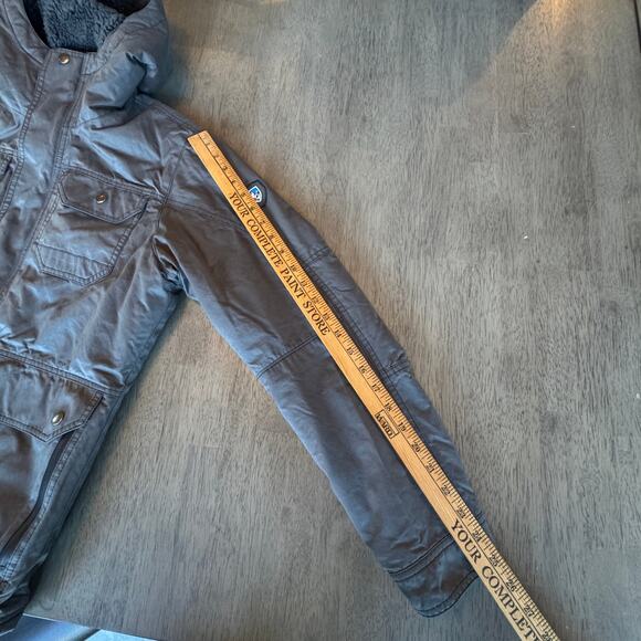 Kuhl Projekt Kollusion Grey Jacket Mens Size M Full Zip Sherpa Lined Field Coat - Picture 13 of 16